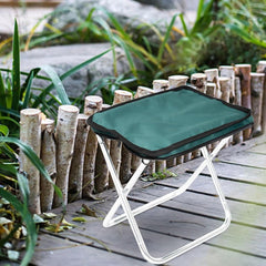 TrekLite Folding Stool set up outdoors