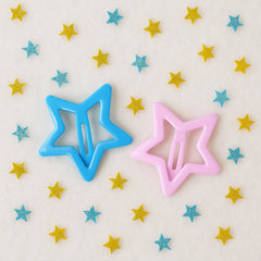 Star-Shaped Hair Clips for Girls - (2 Pc)