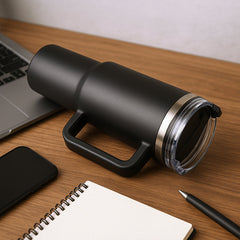 Stainless steel insulated travel tumbler mug