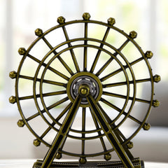 Durable Metal Wheel Tower Statue for Office