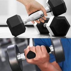 Durable gym grip pads for strength training