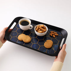 Multipurpose plastic serving trays with handles