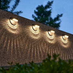 Solar honeycomb shade fence light outdoors
