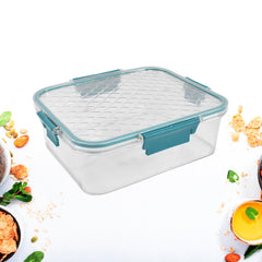 Stacked multipurpose plastic containers for food storage