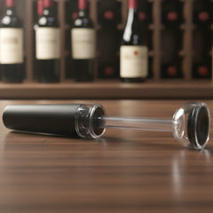 Vacuum bottle stopper for wine preservation
