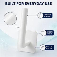 Wall hook adhesive detail