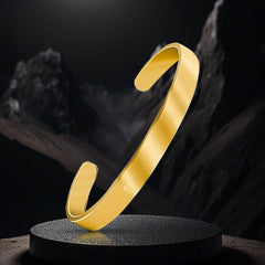 Radiant Loop Designer Gold Kada Bracelet