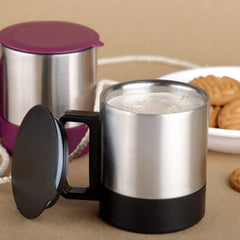 Interior view of double-wall insulated mug