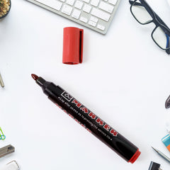 Marker Red Ink, Bold Tip, Quick-Dry Alcohol-BQased Marker (1 Pc)