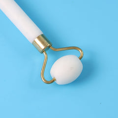 Radiant dual-ended face roller for skincare routine