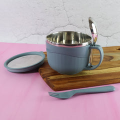 Ramen served inside Apex Hot-X insulated bowl with BPA-free outer layer