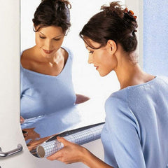 3D Mirror wall stickers decorative mirror paper 100x50 cm on living room wall