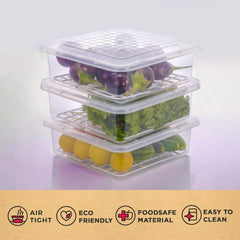 Durable Plastic Food Storage Bin with Lid