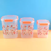 Kitchen Bloom Airtight Storage Set with Floral Print