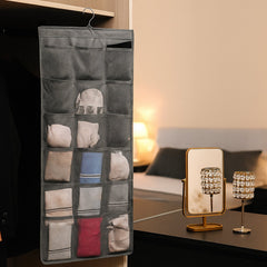 Foldable hanging storage bag for delicate clothes