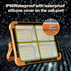 Solar LED Flood Light illuminated outdoor