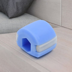 Blue mouth exerciser showing size & grip