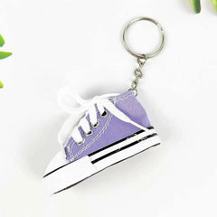 Mini high-top basketball shoe keychain