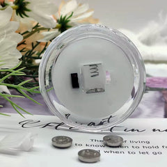 Decorative LED Crystal Candle Light showing flickering effect