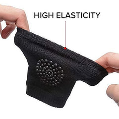 Stretchy dark grey knit wool leg warmers