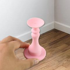 Flexible pink washing machine door stopper