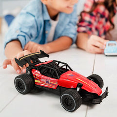 Kid Cruze Red RC Race Car in action