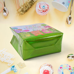 Colorful festive reusable gift bag