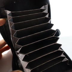 Compact Zip-Around Card Holder Wallet for Men & Women (1 Pc)