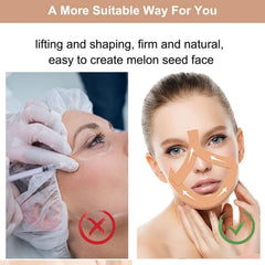 Skin tightening using lifting tape