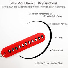 Number Plate Keychain showing clear identification numbers
