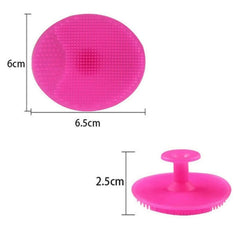 Silicone scrubber massager for face