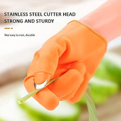Silicone thumb cutter glove for right hand