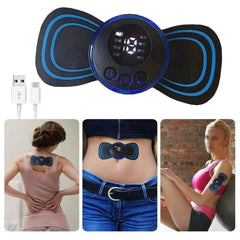 Portable USB Neck Massager Electric Neck Massager, Enhancer Mini Cervical Massager EMS Lymphatic Drainage Massage with Cable