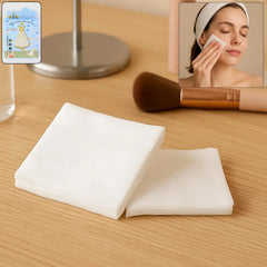 Soft facial cleansing cloth included in set