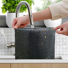 Thickened microfiber cleaning cloth wiping kitchen counter