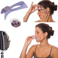 Complete Slique facial & body hair removal kit with threads.
