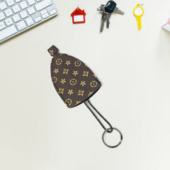 Compact key storage pouch with attached strap