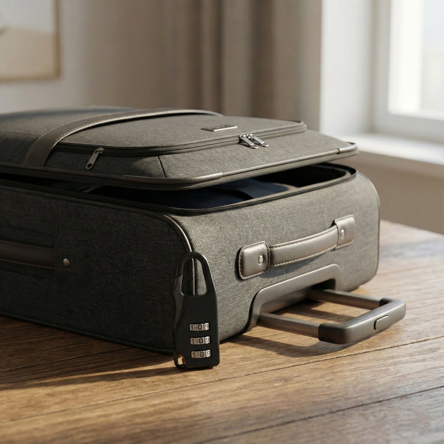 Secure 3-digit combination travel lock