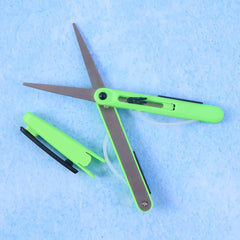 Retractable handle of portable pen scissors