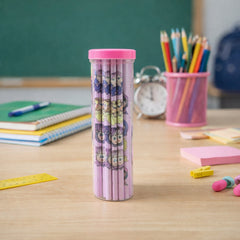 Pack of cartoon wooden pencils