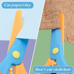 Safety scissors for children cutting paper
