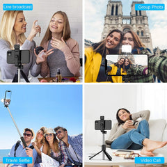 Tripod selfie stick ready for tabletop photography