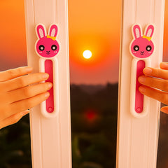 Bunny shaped handle attached to drawer