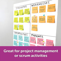 Sticky note pad for desk and planner