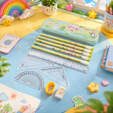 cartoon geometry box stationery set