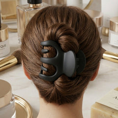 Matte hair claw clip close-up view