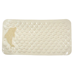 Bath mat placed inside bathtub