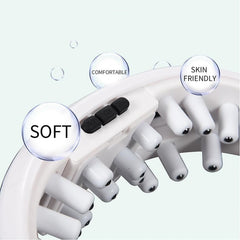 Electric eye massager worn over eyes
