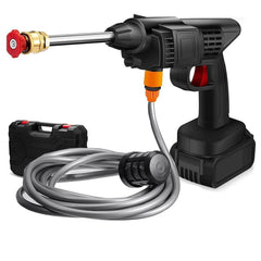 Pressure washer kit in use cleaning car