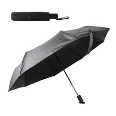 Ergonomic rubberized handle of 2-Fold umbrella